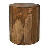 Estien Solid Wood Enclosed End Table by Millwood Pines
