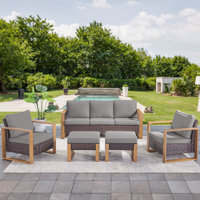 Kelyse 5 Piece Sofa Seating Group with Cushions