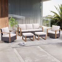 Kelyse 5 - Person Outdoor Seating Group with Cushions