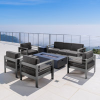Caggiano 7 Piece Sofa Seating Group with Cushions by Wade Logan
