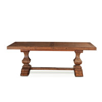 Boehme Extendable Birch Solid Wood Trestle Dining Table by One Allium Way