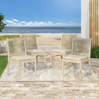 Knightsbridge Outdoor Dining Side Chair with Cushion by Hokku Designs