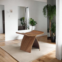 Solid + Manufactured Wood Accent Stool
