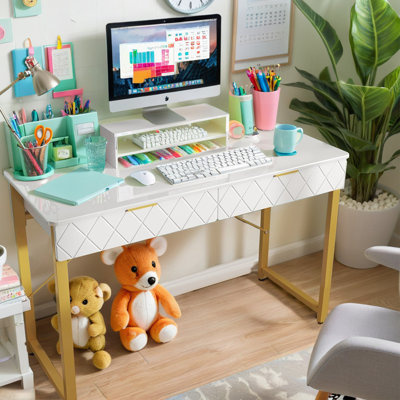 Karlskrona 39.4"W Computer Desk with Drawers by Mercer41
