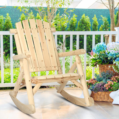 Floraine Solid Wood Rocking Chair by Gracie Oaks