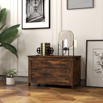Dereth Engineered Wood Camp Trunk / Footlocker by Millwood Pines