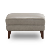 Walenty Top Grain Genuine Leather Ottoman by Latitude Run