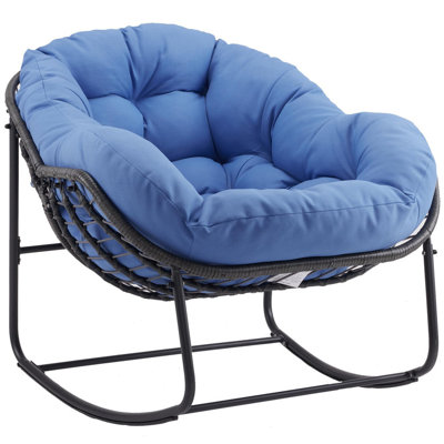 Dimitritchka Wicker Outdoor and  Indoor Rocking Chair by Red Barrel Studio