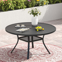 Teressa Round Outdoor Dining Table by Latitude Run