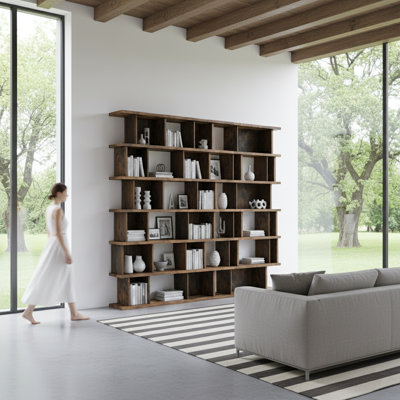 Jelizaveta Geometric Bookcase by Loon Peak