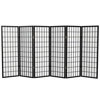 Alex 50.75" H Short Folding Shoji Screen