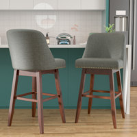 Havant Upholstered Counter Stool with Solid Wood Frame by Brayden Studio