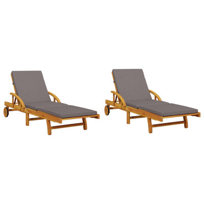 Nimar Outdoor Chaise Lounge Set with Table