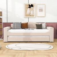 Melito Upholstered Daybed with Trundle by Red Barrel Studio