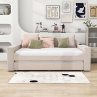 Melito Upholstered Daybed with Trundle