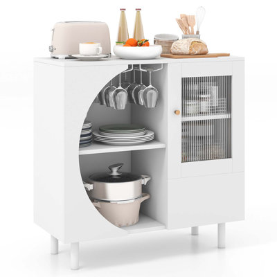 Ebern Designs Kitchen Sideboard Buffet Cabinet Holder & Doors by Ebern Designs
