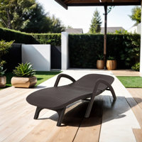 Khedra Outdoor Wicker Chaise Lounge
