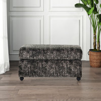 Oliwier Living Room Ottoman, Charcoal