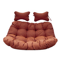 Modern Upholstered 2 Person Hanging Egg Swing Chair Cushion With Headrest by Latitude Run