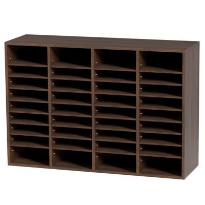 36 Compartments Office Mailbox,Adjustable Shelves, Literature Sorter 39.3x12x26.8 inches by Ebern Designs