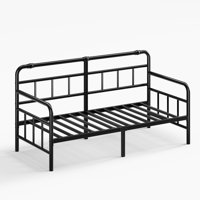 Metal Daybed, Premium Steel Slat Support to 1500lbs, Multifunctional Platform Beds for Bed Room, Living Room, Guest Room, Easy Assembly by Charlton Home