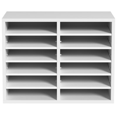 12 Compartments Office Mailbox, Literature Sorter 20.4x12x16.1 inches by Inbox Zero