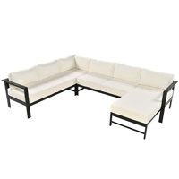 U-Shaped Multi-Person Outdoor Sofa Set by Hokku Designs