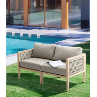 Suzuyo Weatherproof Indoor And Outdoor Modular Loveseat by Ebern Designs