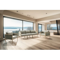 Suzuyo Weatherproof Indoor And Outdoor Modular Sofa And 2 X Arm Chairs