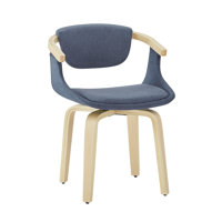 Diland Upholstered Swivel Home Office Task Desk Chair by Ebern Designs