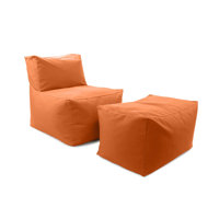 Talleyrand Outdoor Pouf Chair Cover, Seascape Canyon by Latitude Run