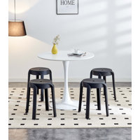 Preciosa Backless Stacking Accent Dining Chair by Ebern Designs
