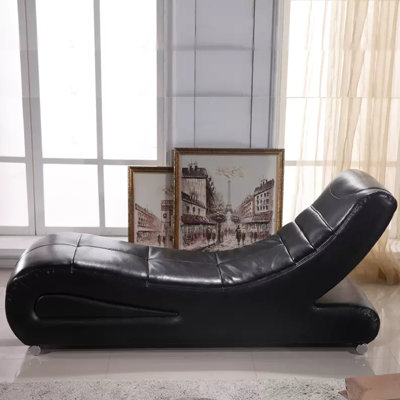 Lasiyah Upholstered Chaise Lounge by Orren Ellis