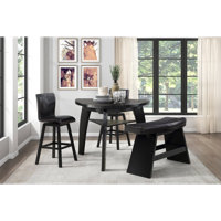 Raana Espresso Pub Chair, Set of 2