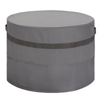 Patio fire pit cover gray by Arlmont & Co.