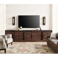 Laziza 3 in 1 Morden Farmhouse TV Stand for TVs up to 110" by Gracie Oaks