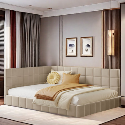 Kadesia L-shaped Upholstered Daybed by Latitude Run