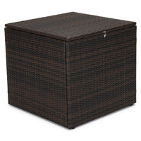 100 Gallons Wicker Outdoor Storage Deck Box by Ebern Designs