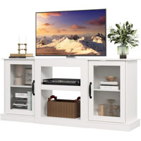 Rotonia Retro TV Stand for 65 inch TV, Entertainment Center,TV Console Cabinet with Storage for Living Room and Bedroom by Winston Porter