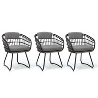Ardella Outdoor Dining Chair With Removable Cushion by Bay Isle Home