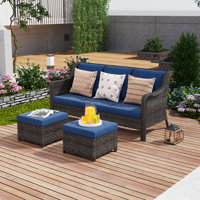Hamle 3 - Person Patio Sofa by Winston Porter