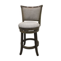 Fridtjov Upholstered Swivel Seat Barstool - Set of 2 by Red Barrel Studio