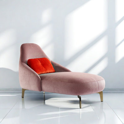 Cheniece Upholstered Chaise Lounge by Everly Quinn