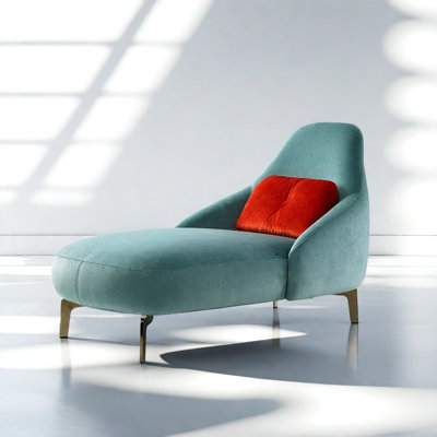 Cheniece Upholstered Chaise Lounge by Everly Quinn
