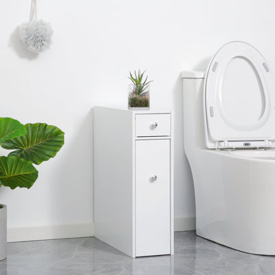 Merra Slim Modern Bathroom Cabinet – Stylish Storage for Powder Rooms & Washrooms | Ample Space, Durable Design by Ebern Designs