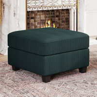 Vevey Corduroy Storage Ottoman by Ebern Designs