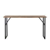 Aalish Natural Wood Console Table by 17 Stories