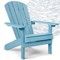 Classical Plastic Adirondack Chair with Curved Back by Dovecove