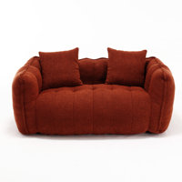 Bean Bag Sofa Large Bean Bag Chair Tufted Loveseat by Hokku Designs