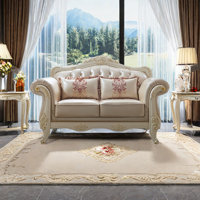 Daymian European style solid wood carved sofa